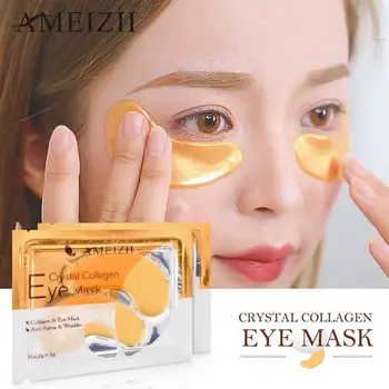 

Gold Crystal Collagen Eye Mask Dark Circles Remove Moisturining Eye Skin Anti-Aging Wrinkle Skin Care