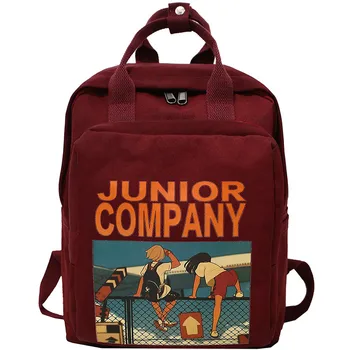 

Women Backpack Retro Anime Cartoon Printing Nylon Waterproof Shoulder Bags School Backpacks For Teenage Girl A Ring Backpack