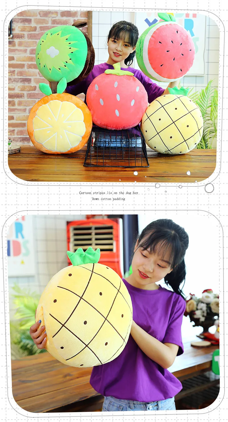 2 in 1 Pillow blanket filling fruit vegetables food Anti-stress soft creative pillow cushion plush girl hobby Children toy gift