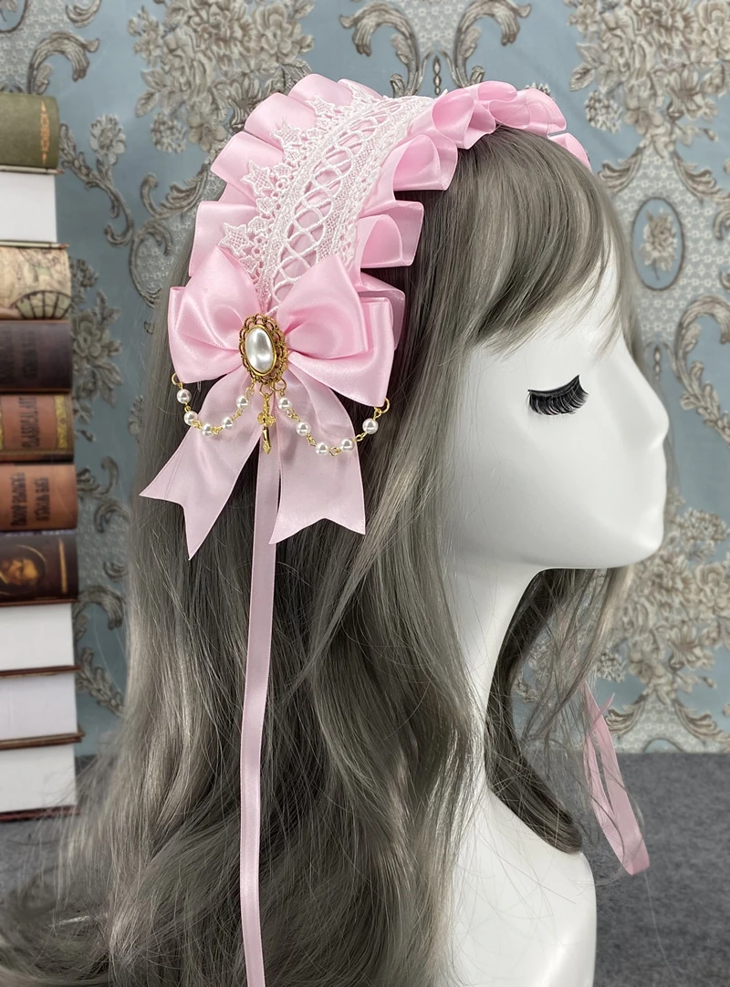 Cosplay&ware Lovely Sweet Hair Hoop Anime Maid Cosplay Headband Lolita Lace Flower Headwear Accessory Hand Made -Zentai shop online H98c67302b8694de9871c1f49a6cc3f4bM.jpg