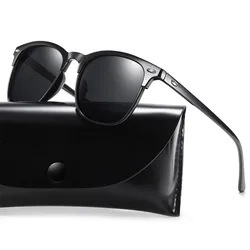 ZXWLYXGX Polarized Sunglasses Men 2021 Retro Mirror Square Sunglasses Vintage Anti-Glare Driver's Sun Glasses For Men Oculos