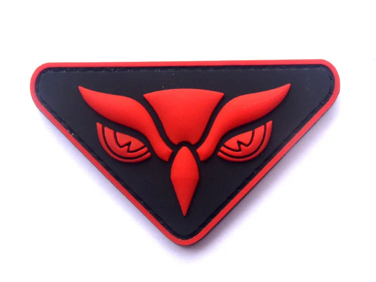 IR Reflective Eye Patches Owl Head Owl Eyes Infrared Tactical Military Patch Armband Biker Decorative Badges Glow In Dark 