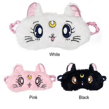 

Cute 3D Cat Sleep Mask Sleeping Eye Mask for kids Cartoon Eyeshade Cover Shade Eye Patch Soft Portable Blindfold Travel Eyepatch