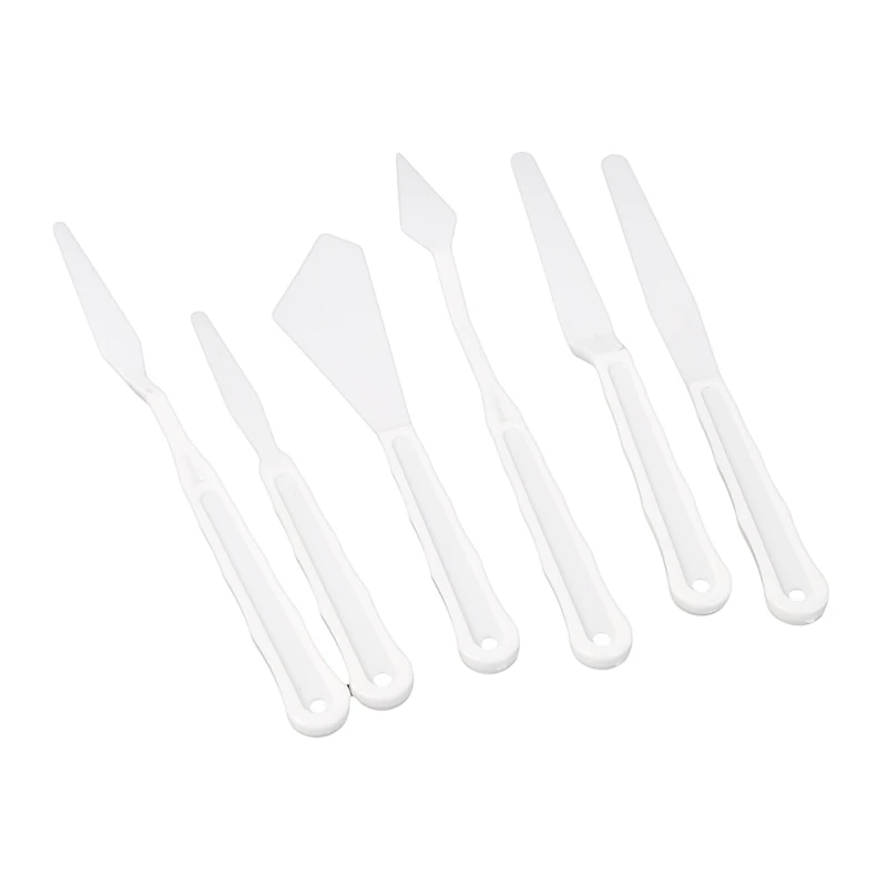 Пластиковая палитра нож лопатка-скребок ножи лопатка товары для рукоделия акриловая пластина 6 шт./лот Modelismo глина набор инструментов