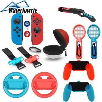 

Controller Grips For Nintendo Nintend Switch Joy Con Handle Joy-Con Case NS N-Switch Game Console Accessories Kit Elf ball bag