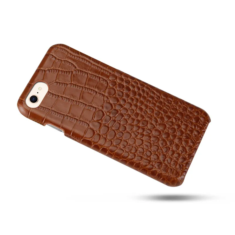 BestNull первый слой воловьей кожи крокодиловых линий задняя крышка чехол для iPhone 8 4,7 дюймов смартфон