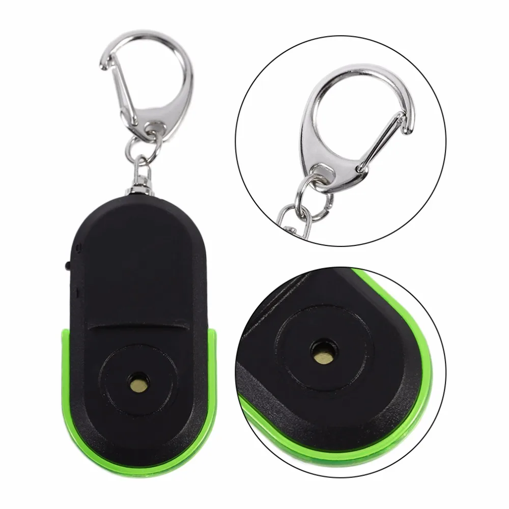 Anti-Lost Alarm Key Finder Locator Keychain Whistle Sound With LED Light Mini Anti Lost Key Finder Sensor zigbee siren alarm