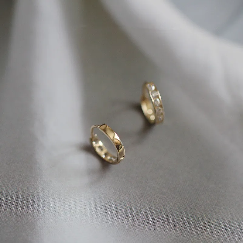 925 Sterling Silver French Simple Pavé Crystal Round Earrings Women Vintage Palace Style Noble Elegant Banquet Jewelry Gift - Image 6