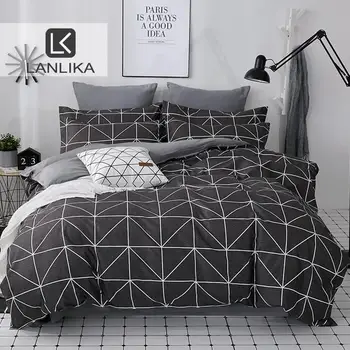 

48 2020 Bedding Set Duvet Cover Set King Queen Full Twin Brief Flat Sheet Man Adult Nordic Bedspread Home Bed Linen Set