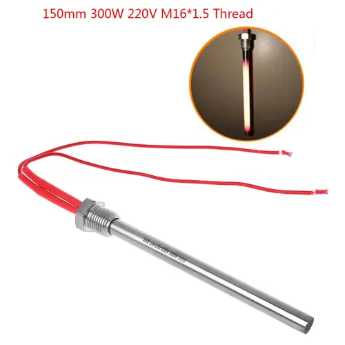 350W 220V 점화 점화기 핫로드 우드 펠렛 스토브, 10*140/150/170mm M16 * 1.5 2