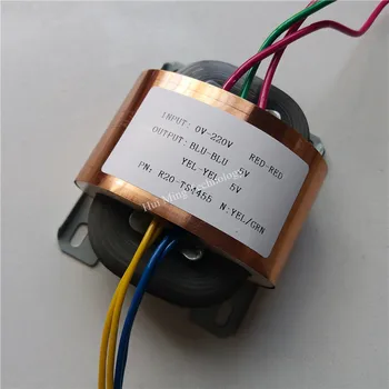 

2*5V 3A Transformer R Core R20 custom transformer 220V 30VA copper shield DAC pre-amplifier HIFI decoder