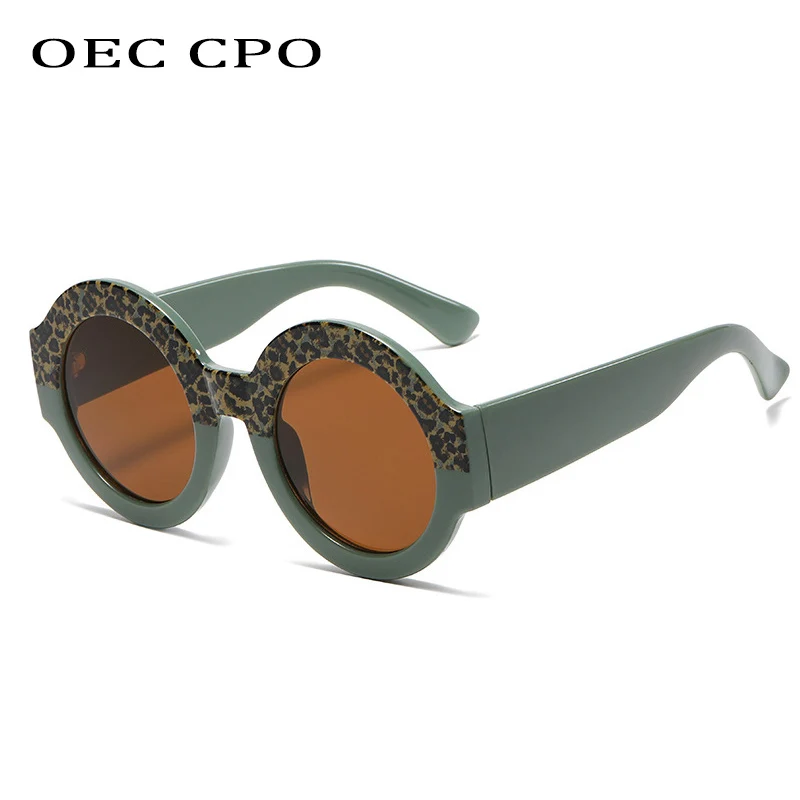OEC CPO Vintage Round Sunglasses Women 