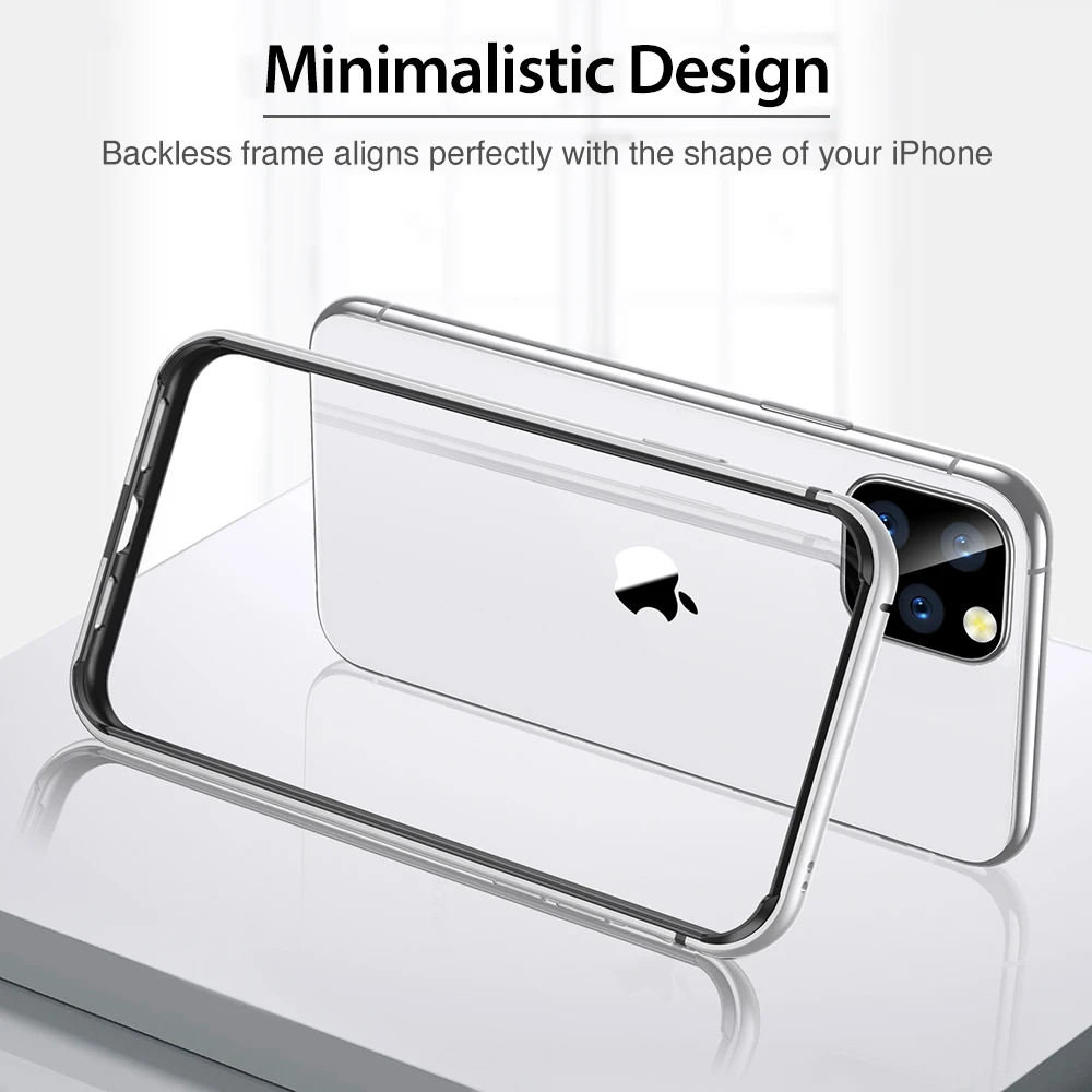 ESR металлический бампер чехол для телефона для iPhone 11 Pro Max, брендовый защитный чехол с мягкой внутренней рамкой, чехол для iPhone 11 11 Pro
