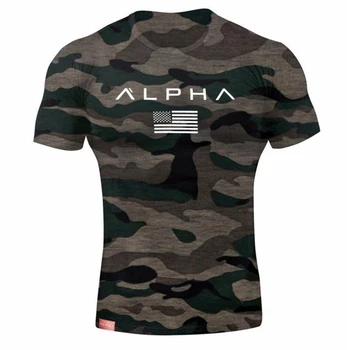 

2020 Mens Military Army T Shirt 2017 Men Star Loose Cotton T-shirt O-neck Alpha America Size Short Sleeve Tshirts