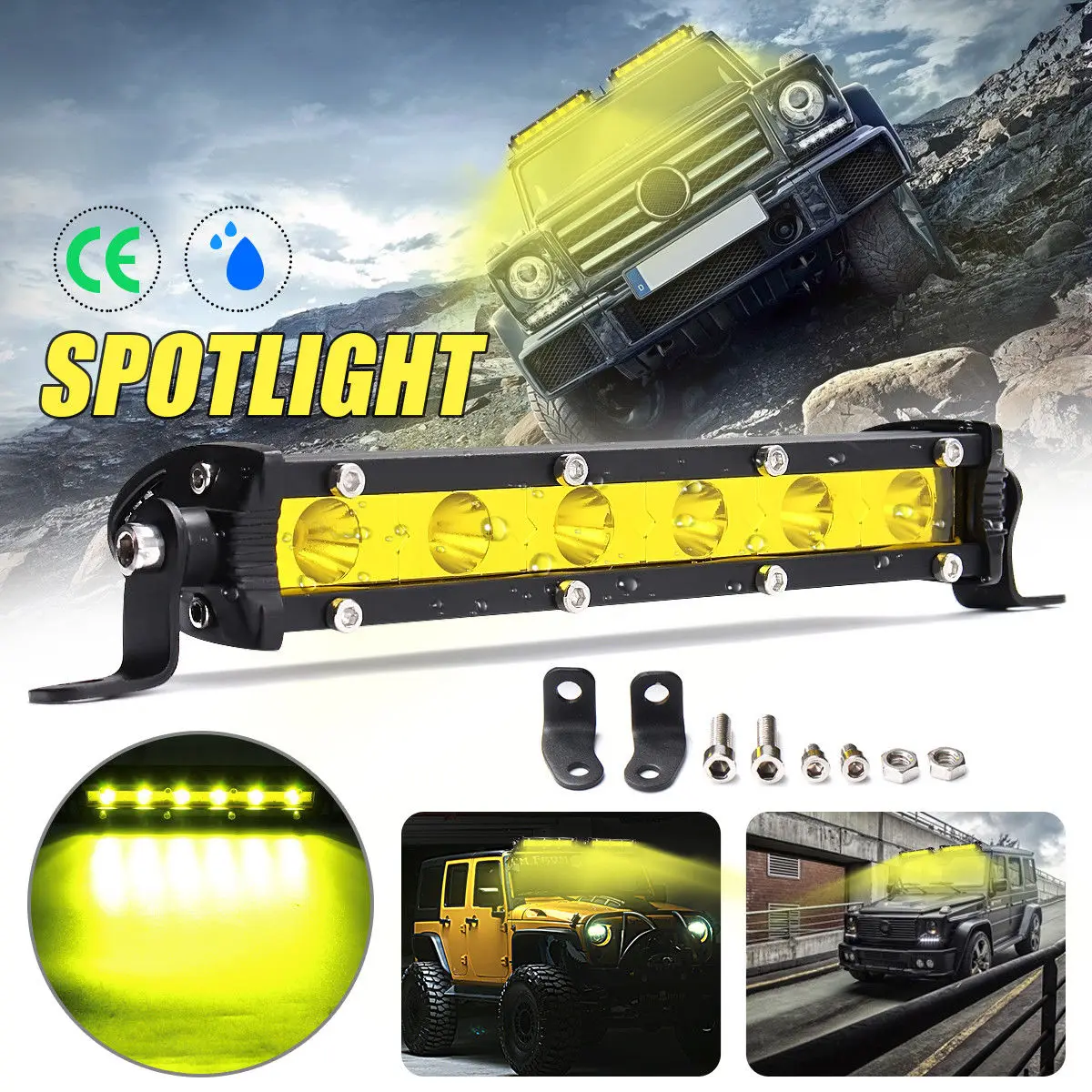 " DC12V 18 Вт 6LED рабочий Точечный светильник для внедорожника ATV лодки 4WD внедорожника