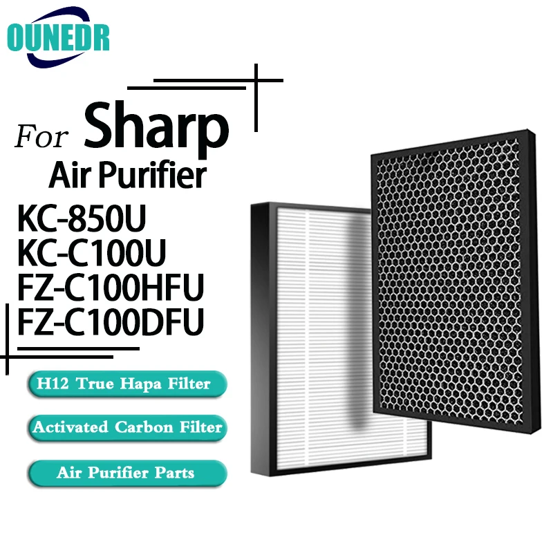 

Замена Sharp HEPA фильтр FZ-C100HFU и фильтра с активированным углем FZ-C100DFU для KC-850U KC-C100U Воздухоочистители запчасти