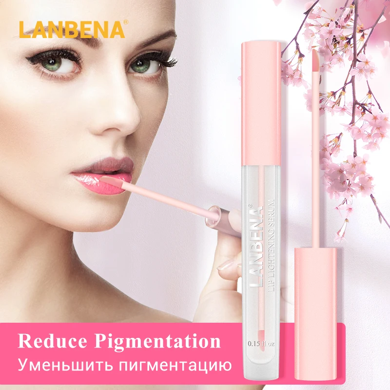 

LANBENA Makeup Lipstick Lip Lightening Serum Cherry Moisturizing Remove Melanin Pink Lips Long Lasting Cosmetics Plumper Tool