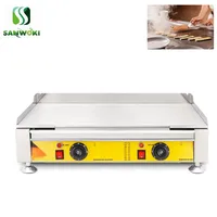 Electric Sizzling steak machine cast iron hot flat plate Grilled Squid machine Teppanyaki frying pan Hand cake maker machine 1