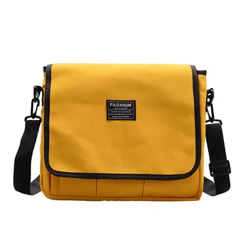 

Canvas Bag For Women Korean Casual Shoulder Bags Handbag Female Hasp Messenger Package Ladies Satchels Flap Large Capacity