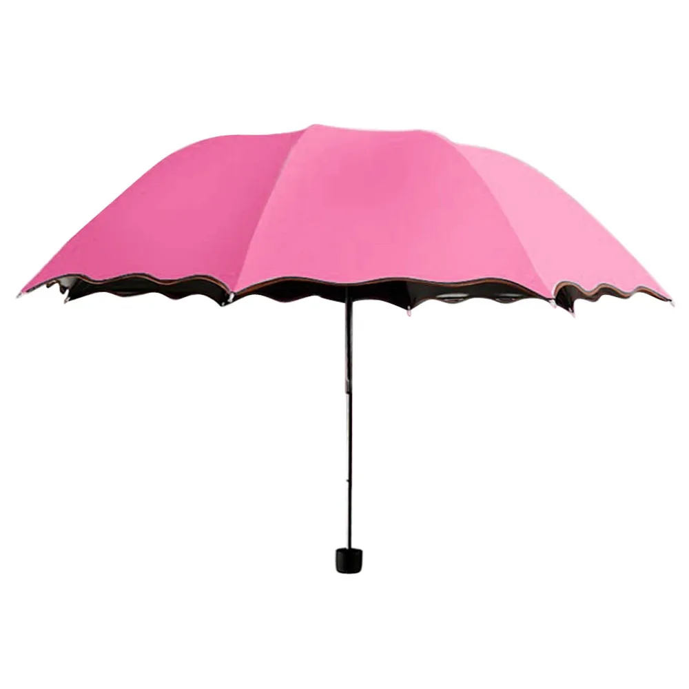 Wind Resistant Folding Automatic Umbrella Rain Women Auto Luxury Big Windproof Umbrellas Rain For Men Black Coating#LR3 - Цвет: Hot Pink