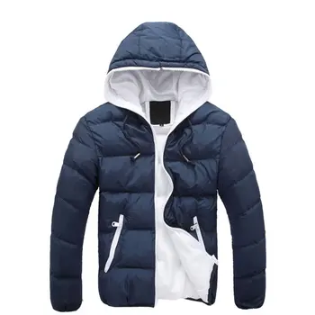 

Men Jacket Dual Color Long Sleeve Men Jacket Cotton Casual Winter Men Coats Comfortable Male Outwear Boy Clothings