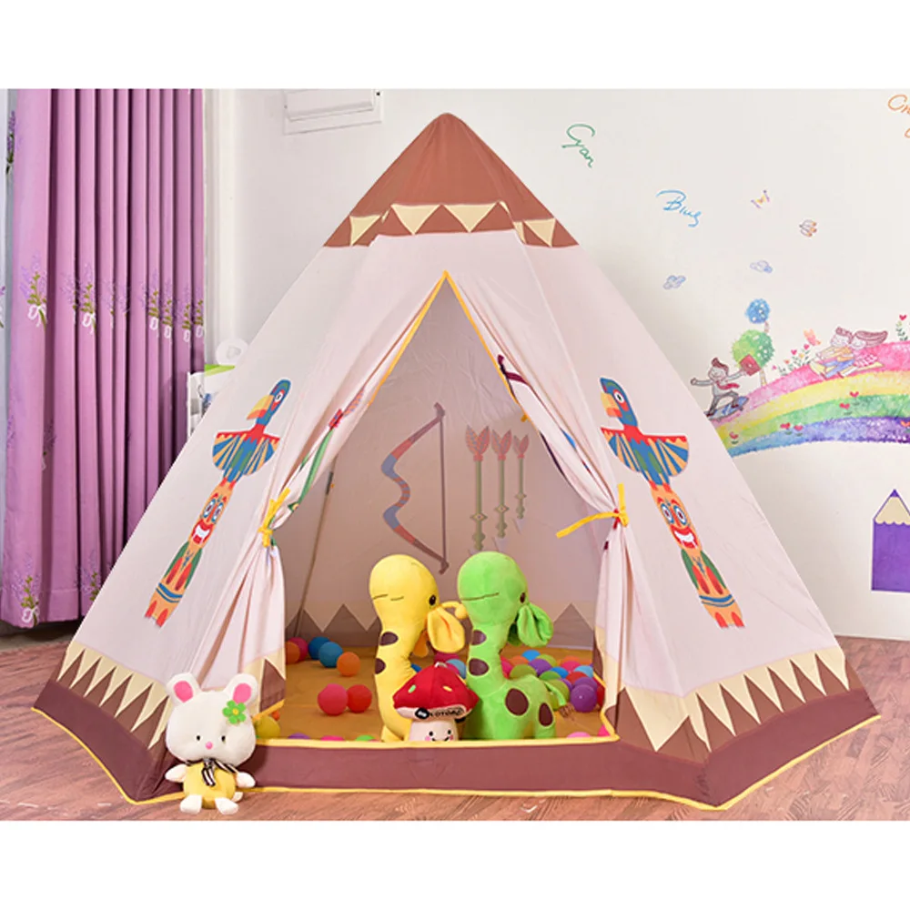 

Hot Selling KID'S Tent Indoor Game House Indian Hexagonal Tent Baby Oceans Ball Pool