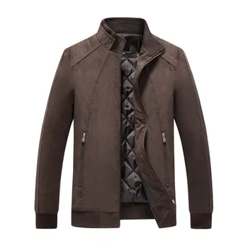 

2019 Autumn Men Jacket Slim Fit High Quality Mens Clothing Man Jackets Zipper Warm Cotton-Padded Male Cotton Liner Outerwear 4XL