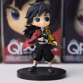 6つで１セット！鬼滅の刃ミニフィギュア 6pcs/set Demon Slayer Kimetsu no Yaiba Figure Q ver. Giyuu Inosuke Tanjirou Nezuko Zenitsu Figurine anime Action figure 5-7cm 4