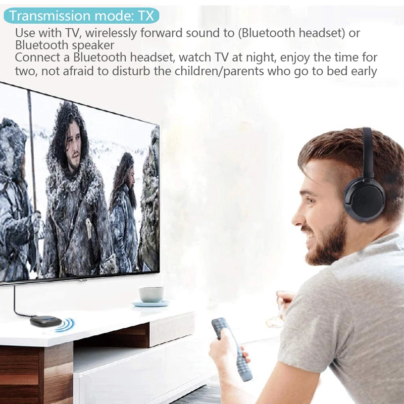 JINSERTA Bluetooth 5 0 Receiver Transmitter AptX Apt X LL A2DP AVRCP Adapter for TV Headphone Color Screen Display Audio Player