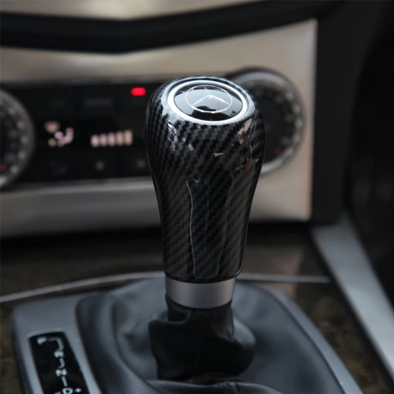 Крышка ручки переключения передач из углеродного волокна для Mercedes-Benz W204 W212 C E A G GLS Class glk gear чехол рычага наклейка