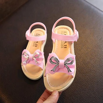 

2020 Summer Baby Sandals For Girls Cherry Closed Toe Toddler Infant Kids Princess Walkers Baby Little Girls Sandals Size 21-35