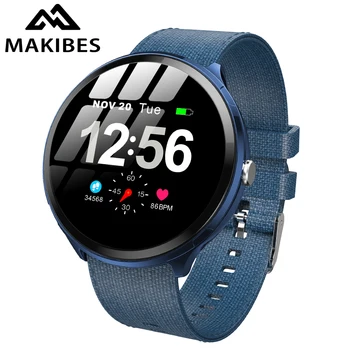 Makibes T4 pro Men'S Smart Watch Waterproof Toughened glass Smart Band Fashion Fitness Tracker Blood Oxygen PK V12 Bracelet 1