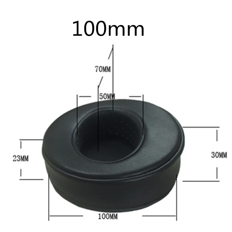 Earpad Redondo de Couro Perfurado Espuma Macia Earpad Redondo Heepskin Headphones 80 mm 85 mm 90 mm 95 mm 100 mm 105 mm 110 mm - Image 2