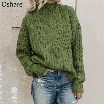 

NEW Sweater women's turtleneck twist knit top pullover women sweater winter clothes women winter clothes pullover women