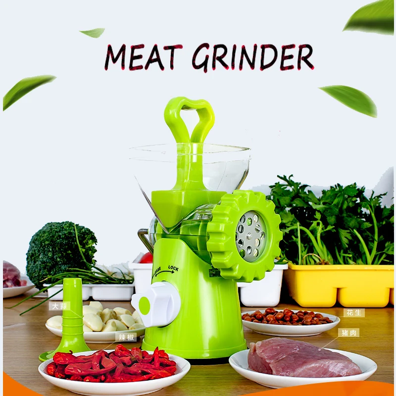  DIY Multifunction Manual Meat Grinder Spice Vegetable Chopper Sausage Meat Mincer Blade Cooking Cut - 4000367700918