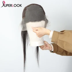 13x6 Lace Frontal With Baby Hair Straight Human Hair Brazilian Remy Hair Pre Plucked 4x4 Lace Closure Frontal Only For Women
