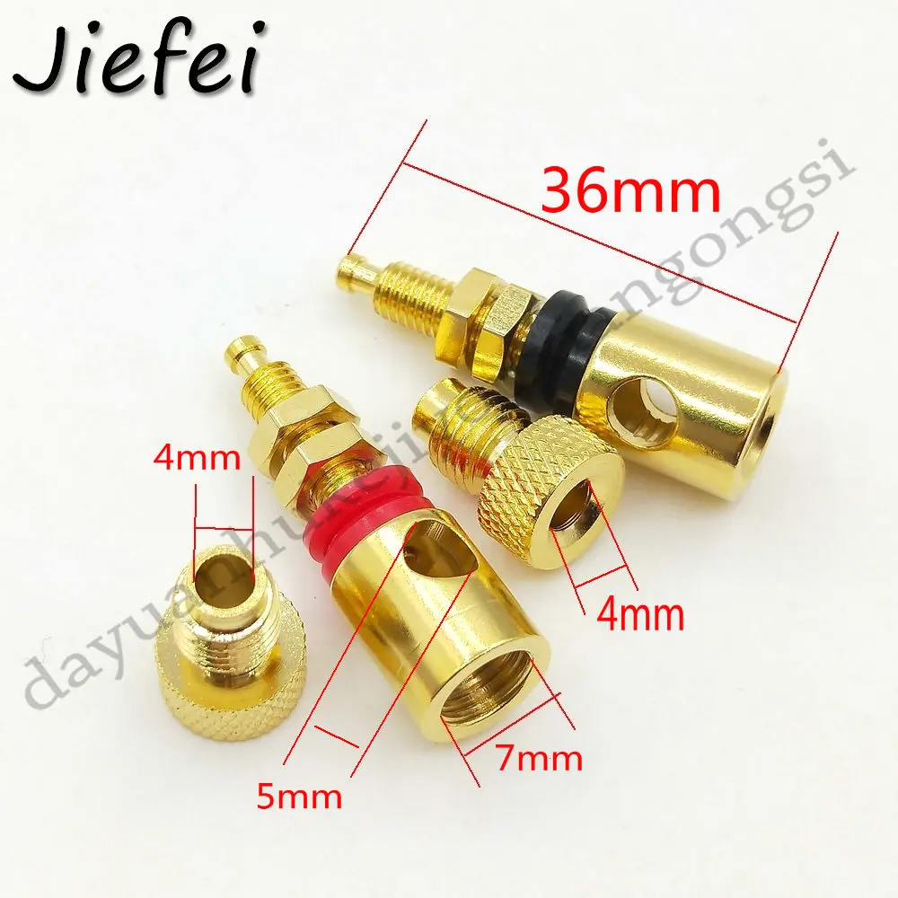 adaptador de áudio, 4-50PCs, 4mm