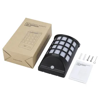 

ICOCO Intelligent Safety LED Solar Sensor Light Motion Sensor Wall Lamp Color-changeable Energy-saving for Outdoor Use