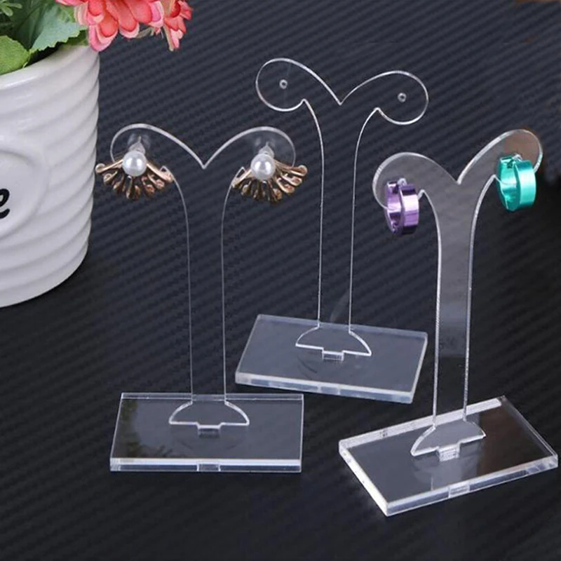 Details about   Acrylic Stud Dangle Earrings Display Rack Stand Jewelry Hanger Organize Hol Jc 