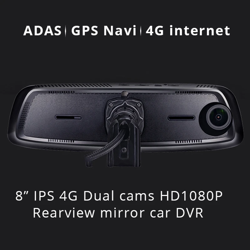Camlive E09N Автомобильный видеорегистратор 8 дюймов 4G ADAS Dual Cams автомобильный зеркальный видеорегистратор HD1080P gps Bluetooth навигация автомобильный рекордер Android 5,1