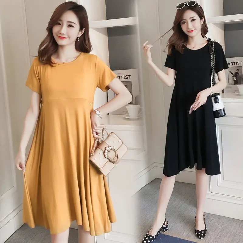 

Nursing Clothes Photo Shoot 2019 Summer Wear Fashion Modal Dress Nursing Dress