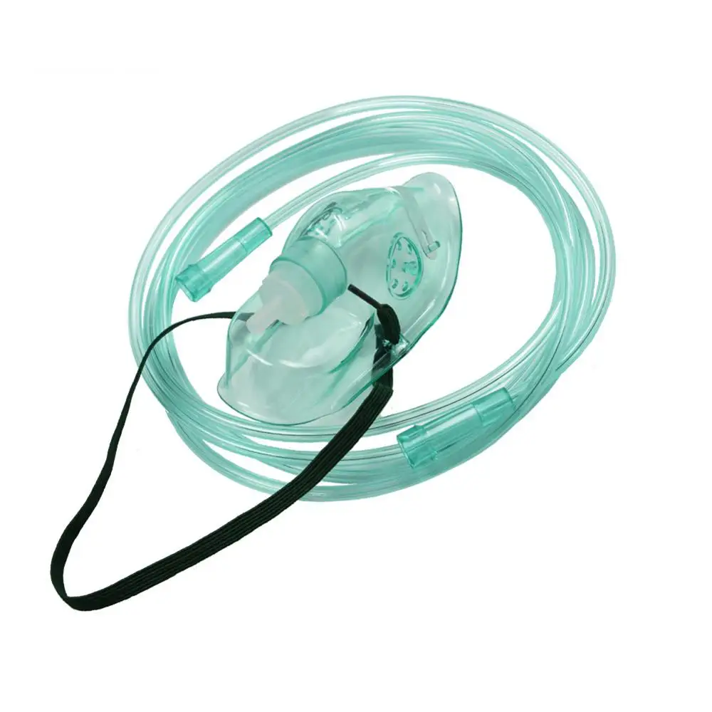 

Disposable Oxygen Mask Medical Oxygen Mask with Oxygen Tube Fitting Protective Mask Clothing Dust Cover