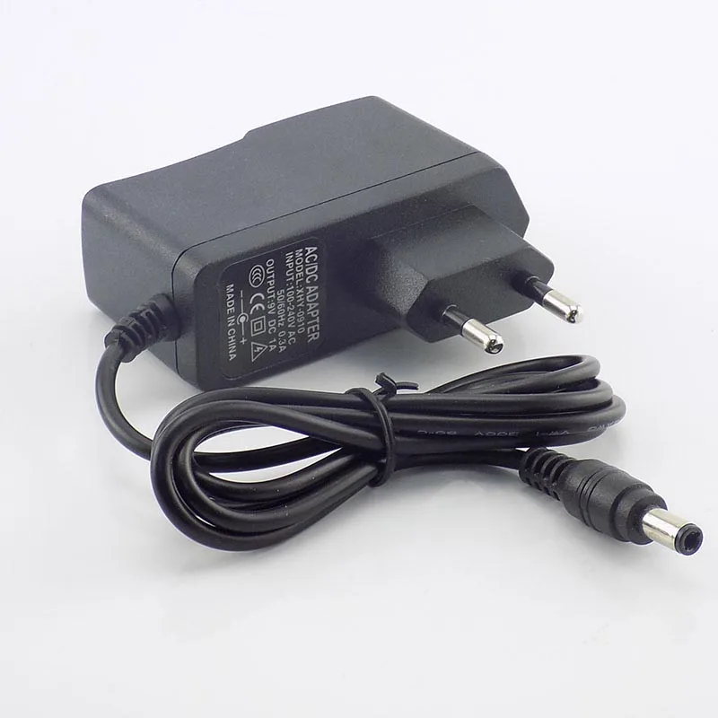 9V 1A AC DC адаптер конвертер 5,5x2,5 мм Переключатель питания 100 V-240 V блок питания США ЕС вилка зарядное устройство CCTV светодиодные ленты светильник O21