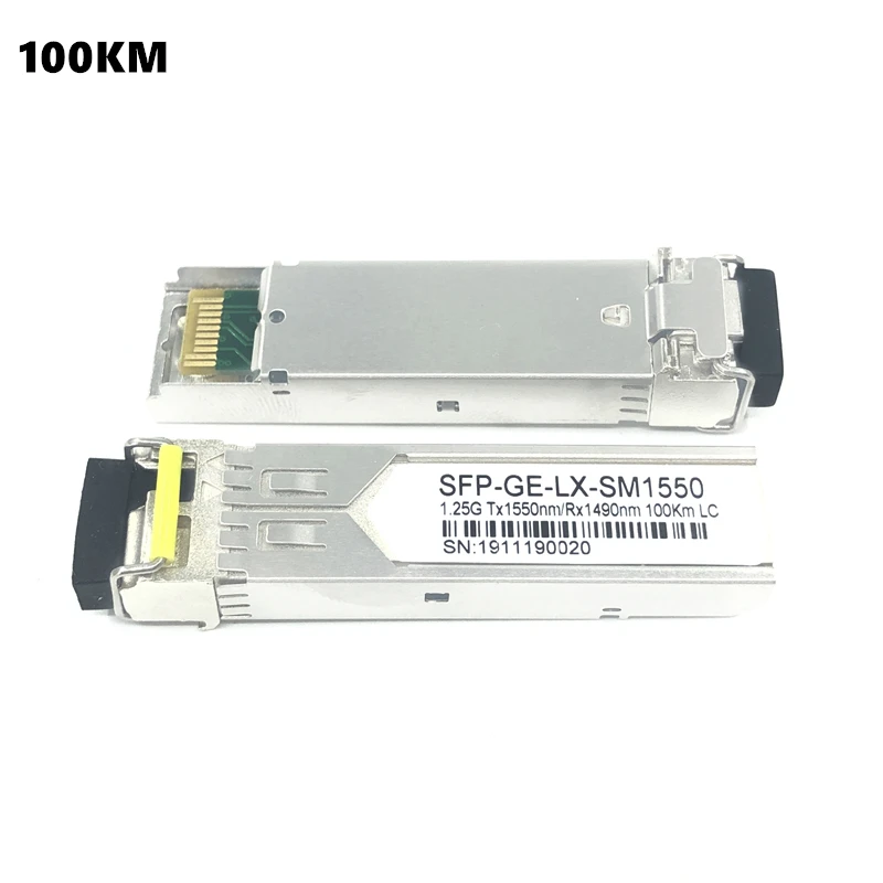 LC SFP волоконно оптический модуль 1 25G 20/40/60/80/100 км 1310/1490/1550nm одиночный волоконный