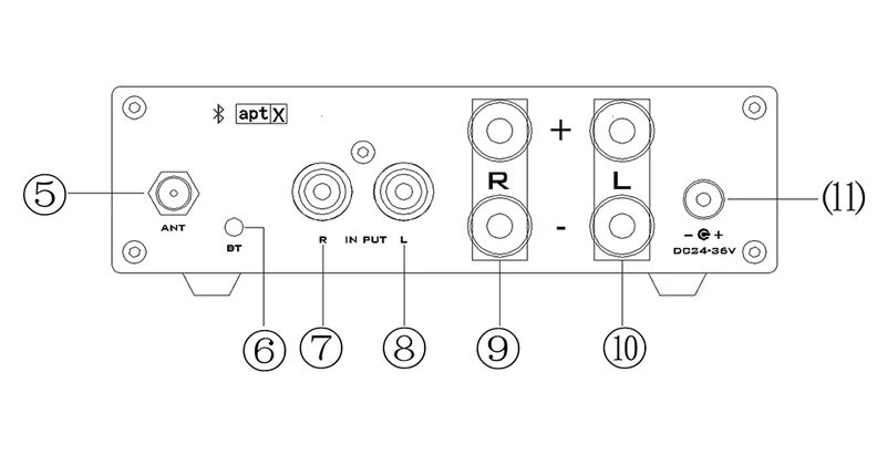 CSR64215 Bluetooth 4,2 цифровой усилитель с Bluetooth Поддержка APTX NE5532 предусилитель 80 Вт+ 80 Вт TDA7498E чип усилителя JC-BT160
