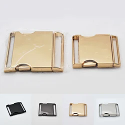 1 unidades/pacote metal lado liberação curvada fivelas pulseira fivelas 30/40/45/50mm diy cor sólida fivela de metal acessórios para cinto