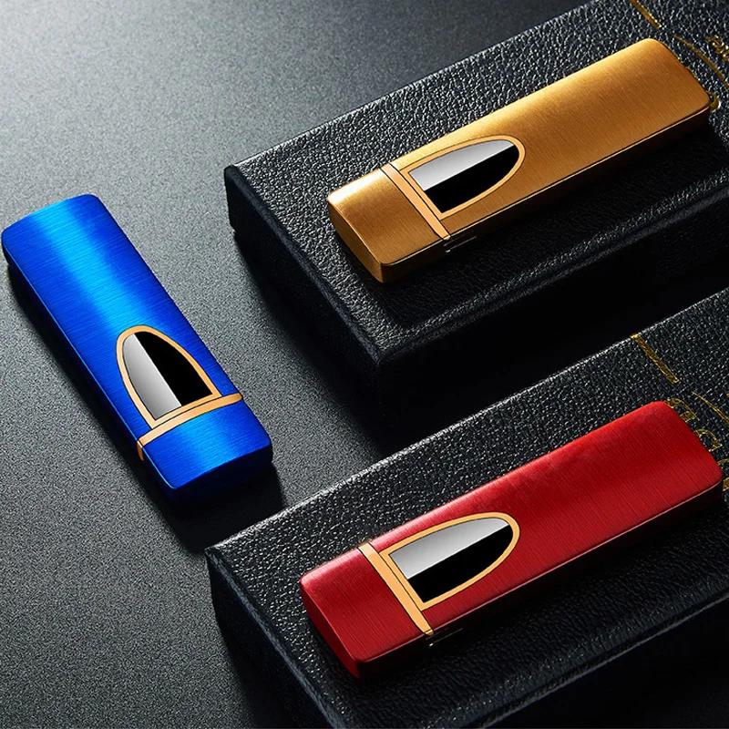 Бизнес стиль перезаряжаемая зарядка электрическая электронная USB зажигалка