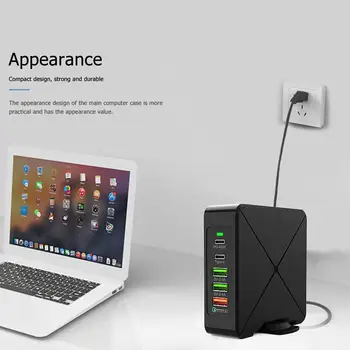 

2Choose 1Wireless Wired Mobile phone Charger Multi-Port Mobile Phone Fast Chargeing QC3.0 For iphone Xiaomi Huawei Power Adapter