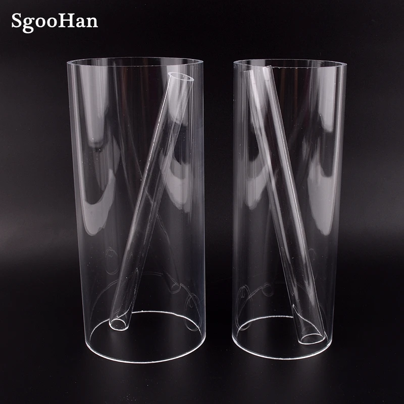 Outer Dia 16~75mm Transparent Acrylic Tube Aquarium Fish Tank Plexiglass Water Supply Pipe Garden Watering Fittings 32cm Long