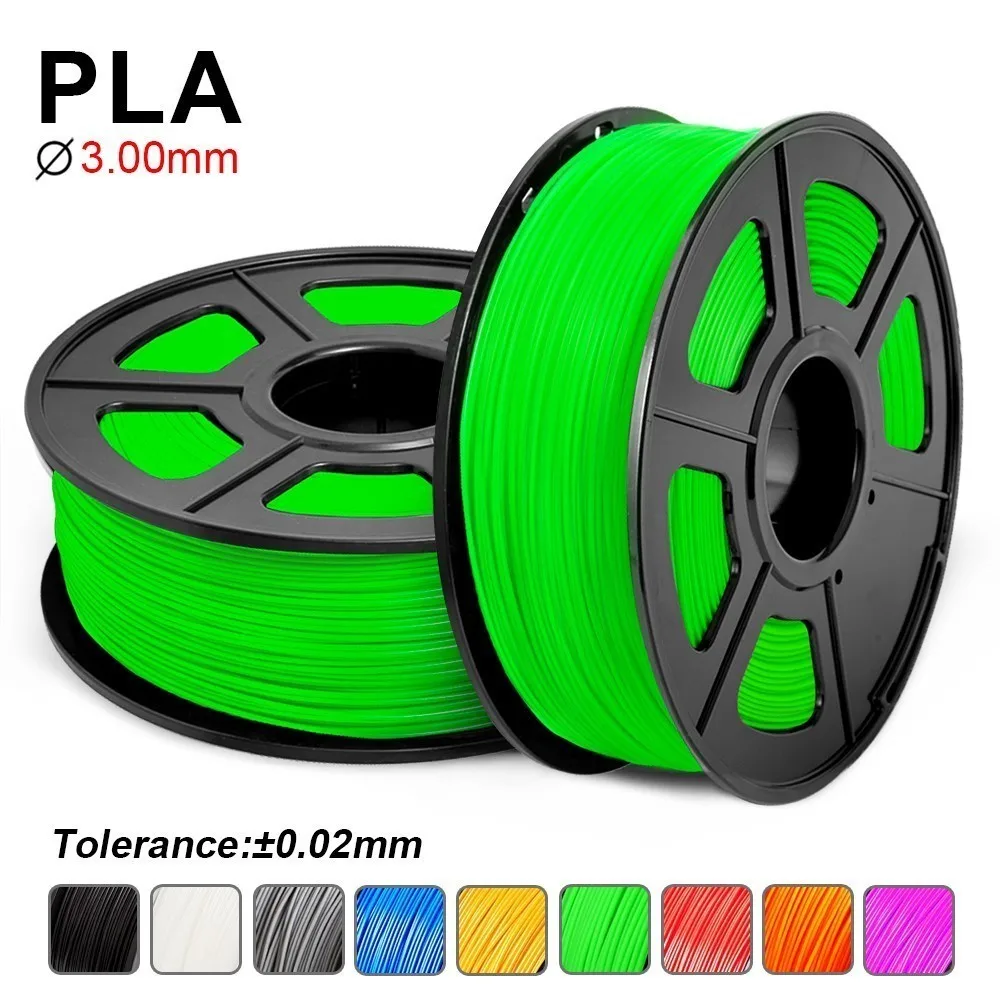 SUNLU PLA нить для 3d принтера 3 0 мм 1 кг (2.2LBS) с катушкой Экологичная детей и взрослых DIY